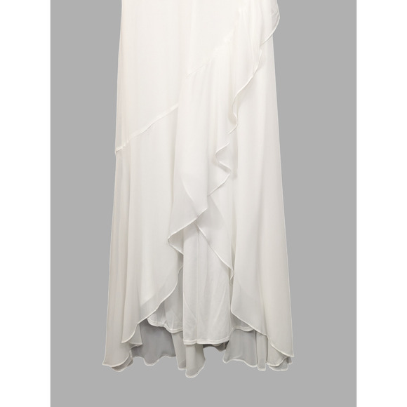 Ever Pretty NWT V-Neck High Low Ruffles Chiffon Dress Size Large - Picture 8 of 16